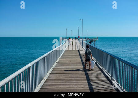 Nightcliff Jetty, in einem Vorort von Darwin im Northern Territory von Australien. Stockfoto