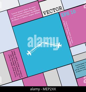 Spritzen Symbol unterzeichnen. Moderne Wohnung Stil für Ihr Design. Vector Illustration Stock Vektor