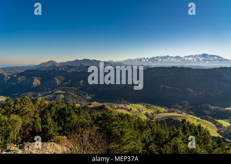 Dies ist ein Teil der Picos De Europa in der Provinz Asturien, im Norden Spaniens. Stockfoto