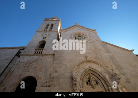 St. Markus Kirche in der historischen Stadt Korcula auf der Insel Korcula in Kroatien. Stockfoto