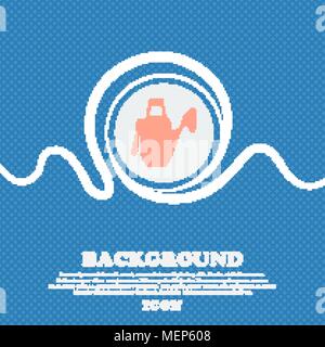 Gießkanne unterzeichnen. Blau und Weiß abstrakt Hintergrund mit Platz für Text und ihrem Design. Vector Illustration Stock Vektor