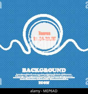 Taurus unterzeichnen. Blau und Weiß abstrakt Hintergrund mit Platz für Text und ihrem Design. Vector Illustration Stock Vektor