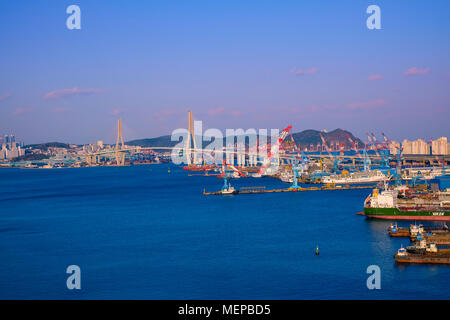 Luftaufnahme von Busan, Südkorea. Stockfoto