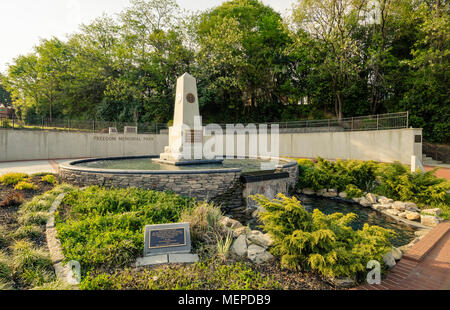 FAYETEVILLE, NC - 28. März 2012: Freedom Park gewidmet, Streitkräfte Veteranen Stockfoto