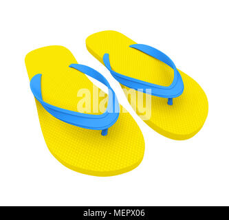 Flip-flops Sandale isoliert Stockfoto