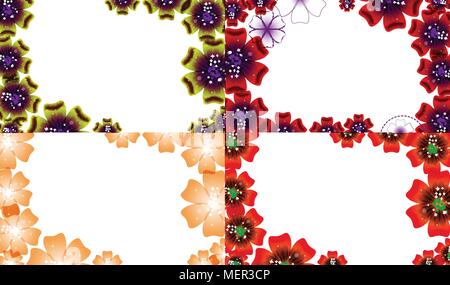 Abstrakte Blume Hintergrund mit Platz für Ihren Text. Vector Illustration Stock Vektor