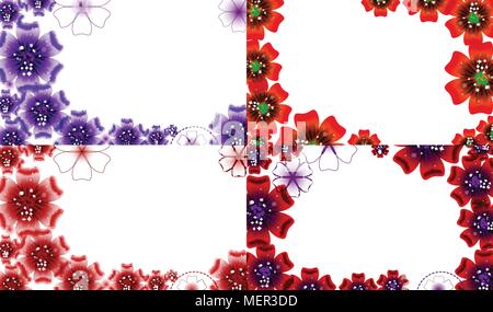 Abstrakte Blume Hintergrund mit Platz für Ihren Text. Vector Illustration Stock Vektor