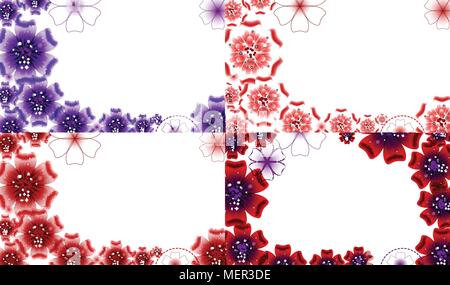 Abstrakte Blume Hintergrund mit Platz für Ihren Text. Vector Illustration Stock Vektor