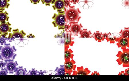 Abstrakte Blume Hintergrund mit Platz für Ihren Text. Vector Illustration Stock Vektor