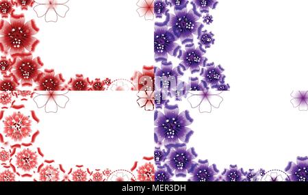Abstrakte Blume Hintergrund mit Platz für Ihren Text. Vector Illustration Stock Vektor