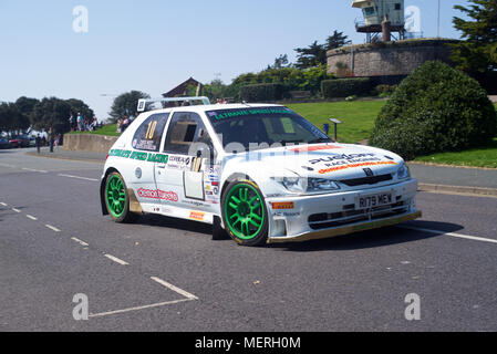 Corbeau sitze Rally Tendring und Clacton Sonntag, 22. April 2018. Stockfoto