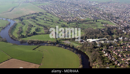 Luftaufnahme von eaglescliffe Bezirk Golf Club Stockfoto