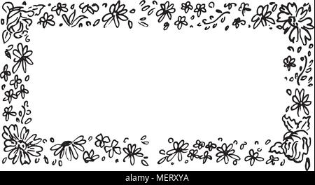 Florale - Retro Clipart Illustration Stock Vektor