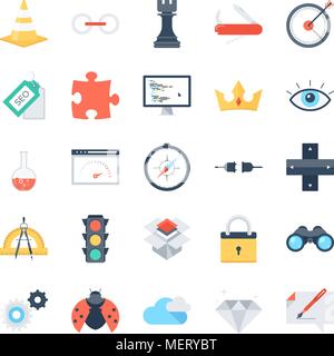 SEO und Web-Optimierung Stock Vektor