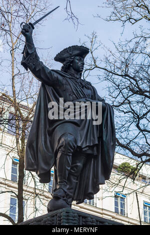 Statue von Maximilian II. Emanuel, Kurfürst von Bayern, München, Oberbayern, Bayern, Deutschland Stockfoto