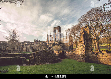 Kirkstall Abbey Stockfoto