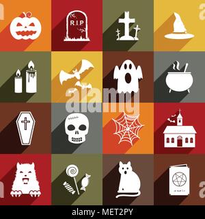 Vektor Halloween Symbole Stock Vektor