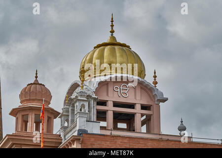 - Zentrale Gurdwara Singh Sabha - Glasgow - Schottland Stockfoto