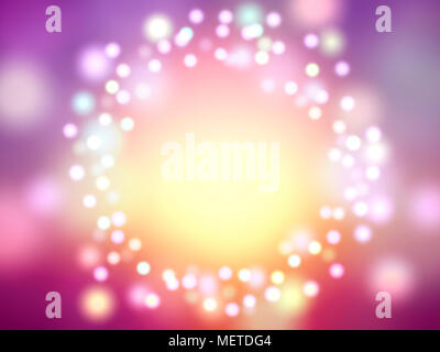 Schwimmende Ring Licht Kugel Stockfoto