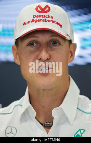 Monza, Italien. 09 Sep, 2012. Monza, Italien - September 09, 2012: Formel 1 Weltmeisterschaft an Autodromo di Monza mit Michael Schumacher Mercedes Grand Prix Petronas, Schuhmacher | Verwendung der weltweiten Kredit: dpa/Alamy leben Nachrichten Stockfoto