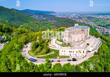 Hambacher Schloss oder das Hambacher Schloss, Luftbild. Rheinland-pfalz, Deutschland. Stockfoto