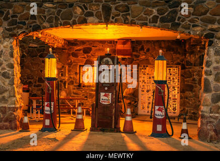 Gas wieder Cool Springs Station liegt auf der Route 66 in Arizona Stockfoto