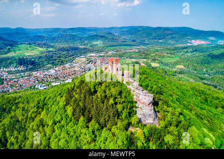 Burg Trifels im Pfälzer Wald. Rheinland-pfalz, Deutschland Stockfoto