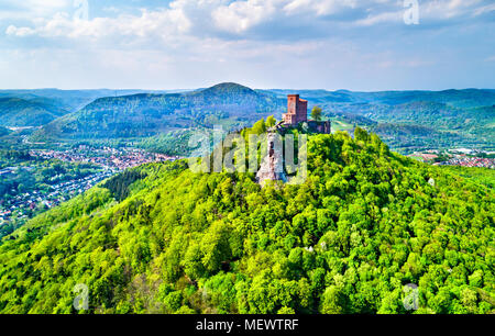 Burg Trifels im Pfälzer Wald. Rheinland-pfalz, Deutschland Stockfoto