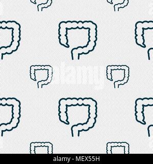 Dickdarm unterzeichnen. Nahtlose Muster mit geometrischen Struktur. Vector Illustration Stock Vektor