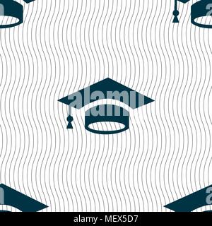 Staffelung Symbol unterzeichnen. Nahtlose Muster mit geometrischen Struktur. Vector Illustration Stock Vektor