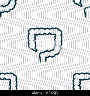 Dickdarm unterzeichnen. Nahtlose Muster mit geometrischen Struktur. Vector Illustration Stock Vektor