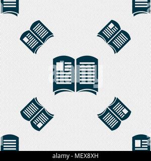 Zeitung Symbol unterzeichnen. Nahtlose Muster mit geometrischen Struktur. Vector Illustration Stock Vektor
