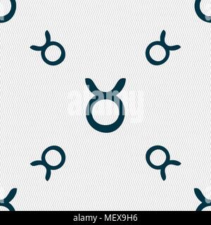 Taurus unterzeichnen. Nahtlose Muster mit geometrischen Struktur. Vector Illustration Stock Vektor