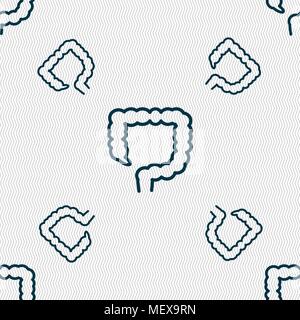 Dickdarm unterzeichnen. Nahtlose Muster mit geometrischen Struktur. Vector Illustration Stock Vektor