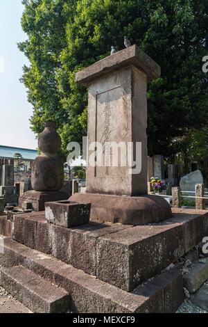 Gräber von Kano Tan'yu (1602-1674), japanischer Künstler, Ikegami Honmonji Tempel, Ota-Ku, Tokio, Japan Stockfoto