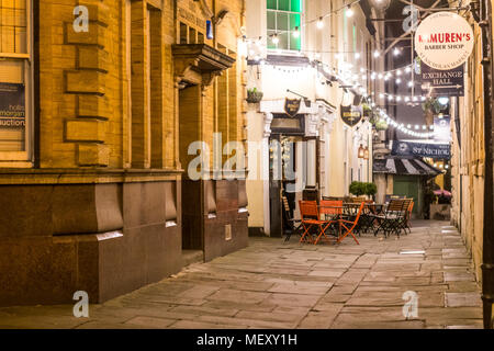 St Kerben Marktgebiet in der Nacht. Bristol Projekt, Stockfoto