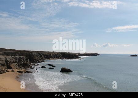 Wild Coast von Quiberon, Morbihan, Bretagne, Frankreich Stockfoto