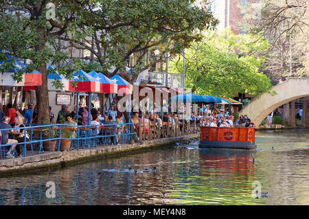 San Antonio River Walk, San Antonio, Texas, USA Stockfoto