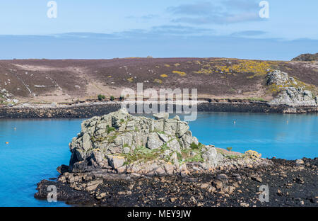 Hangmans Rock Bryher Scilly-inseln Stockfoto