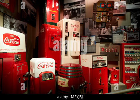 Atlanta, Hauptstadt des US-Bundesstaates Georgia, Interieur der Welt von Coca-Cola ein Museum Stockfoto