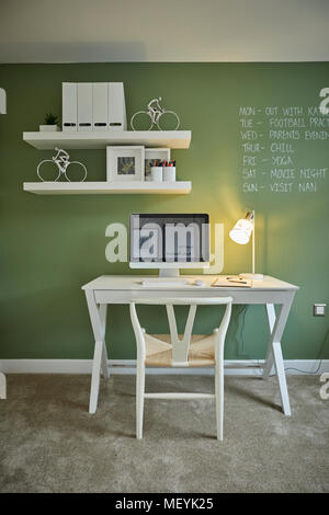 Innerhalb einer Show home office in Congleton, Cheshire. Stockfoto