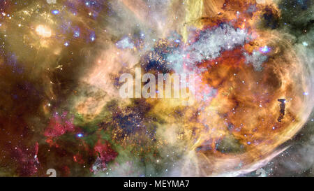 Deep Space multicolor Nebel, Sterne und Galaxien. Elemente dieses Bild von der NASA eingerichtet. Stockfoto