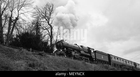 Die Severn Valley Railway, England Großbritannien, 1940er Jahre aussehen, WWII, WW2, Landschaft und Ausrüstung Stockfoto