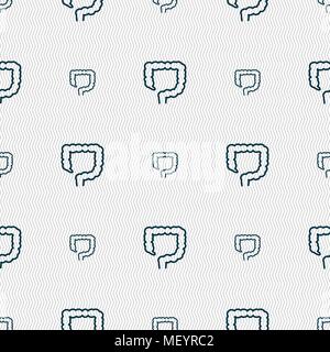 Dickdarm unterzeichnen. Nahtlose Muster mit geometrischen Struktur. Vector Illustration Stock Vektor