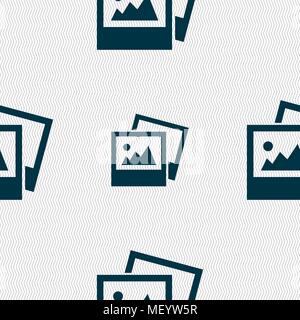 Datei jpg Symbol unterzeichnen. Nahtlose Muster mit geometrischen Struktur. Vector Illustration Stock Vektor