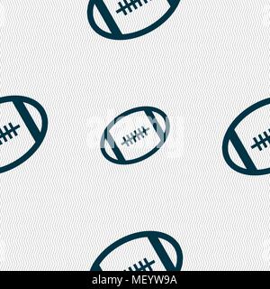 American Football - Symbol unterzeichnen. Nahtlose Muster mit geometrischen Struktur. Vector Illustration Stock Vektor