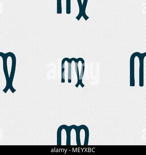 Jungfrau unterzeichnen. Nahtlose Muster mit geometrischen Struktur. Vector Illustration Stock Vektor