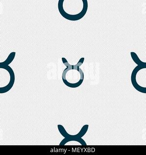 Taurus unterzeichnen. Nahtlose Muster mit geometrischen Struktur. Vector Illustration Stock Vektor
