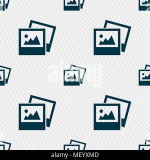 Datei jpg Symbol unterzeichnen. Nahtlose Muster mit geometrischen Struktur. Vector Illustration Stock Vektor