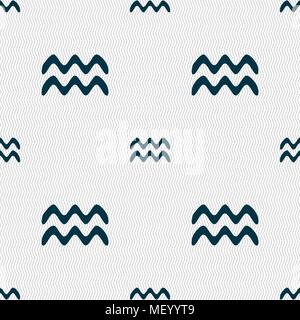 Wassermann Zeichen. Nahtlose Muster mit geometrischen Struktur. Vector Illustration Stock Vektor